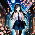 せっつーと桃の花 2枚目