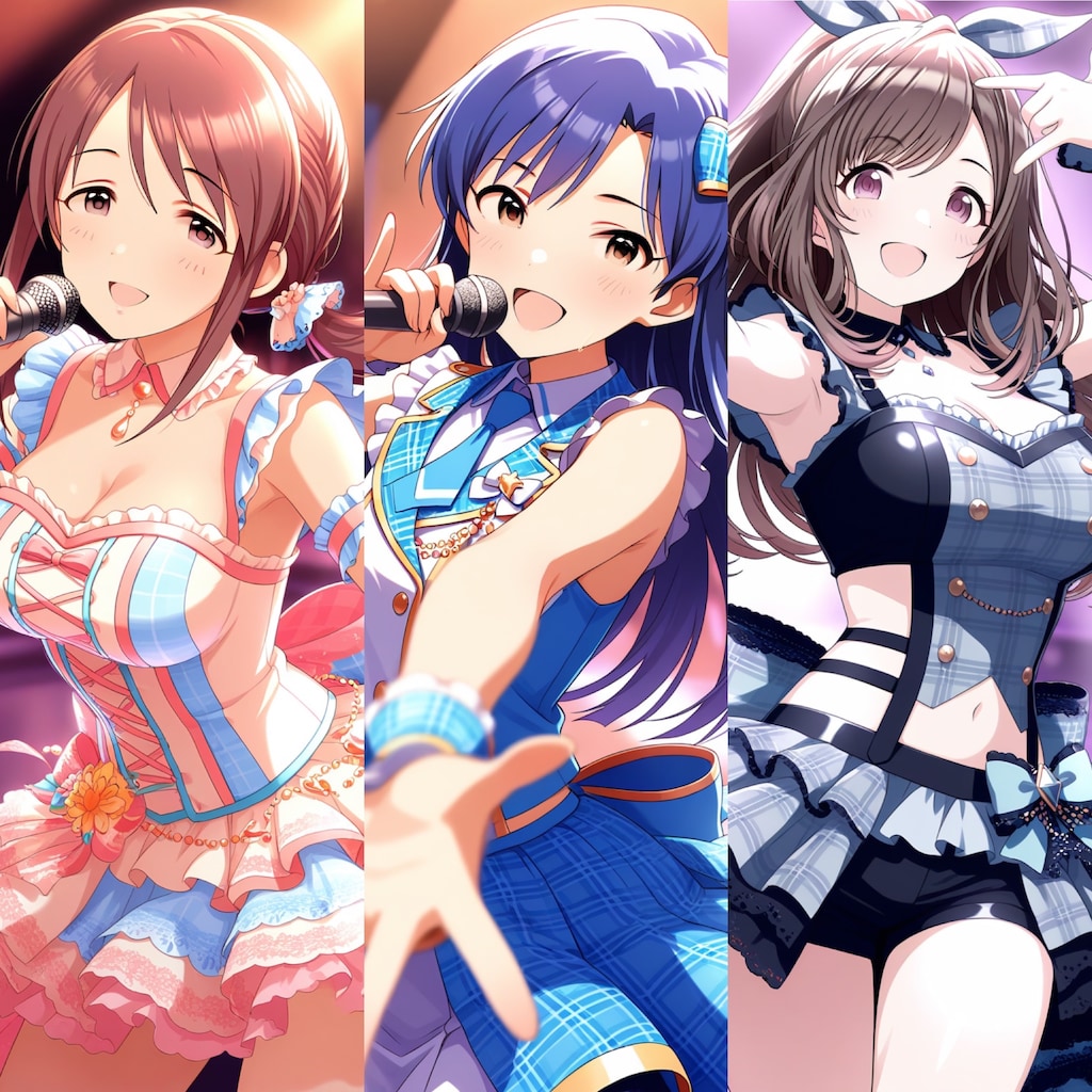 2月25日同時誕生日のアイマス3人娘🎵❤️