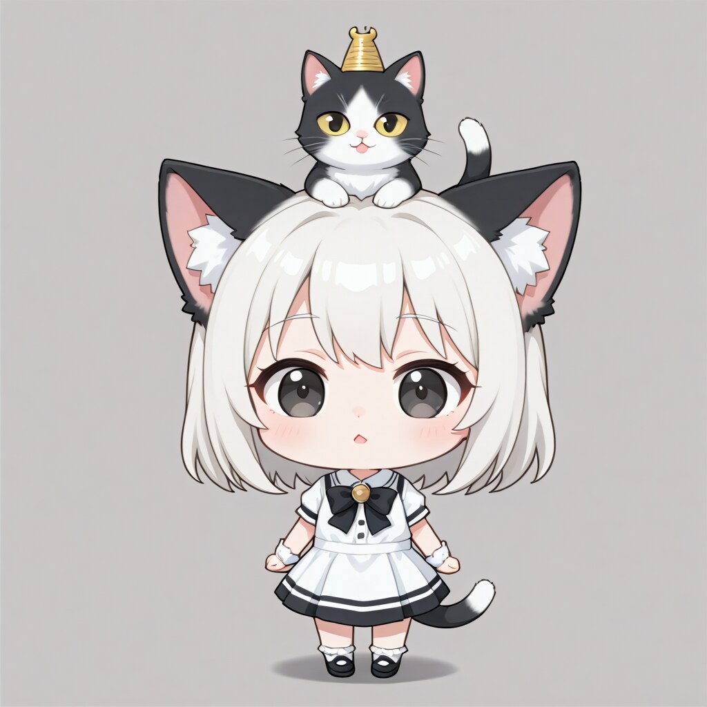 白黒猫