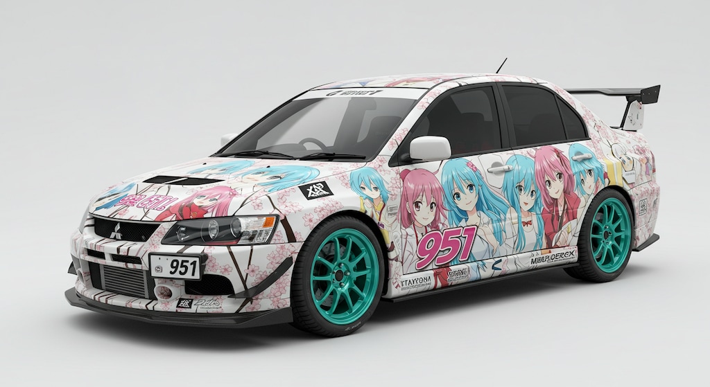 アニメキャラ痛車ランサーエボリューション