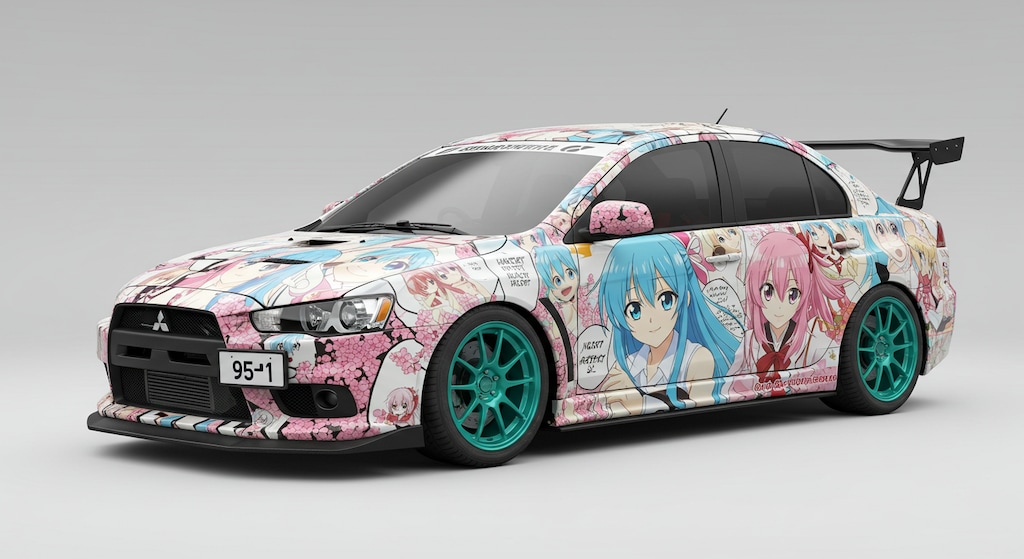 アニメキャラ痛車ランサーエボリューション