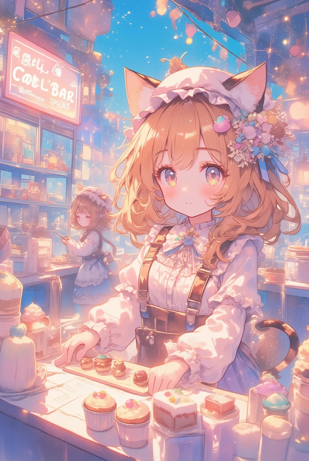フリフリねこちゃんバー