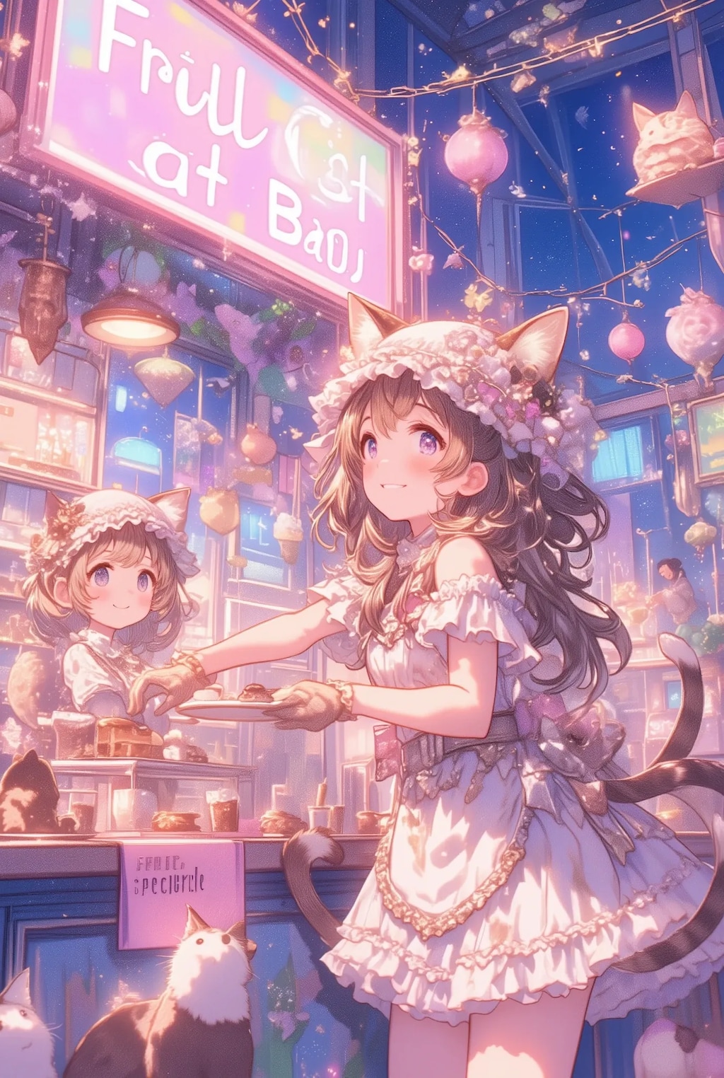 フリフリねこちゃんバー