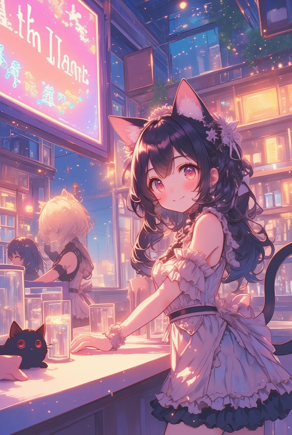フリフリねこちゃんバー