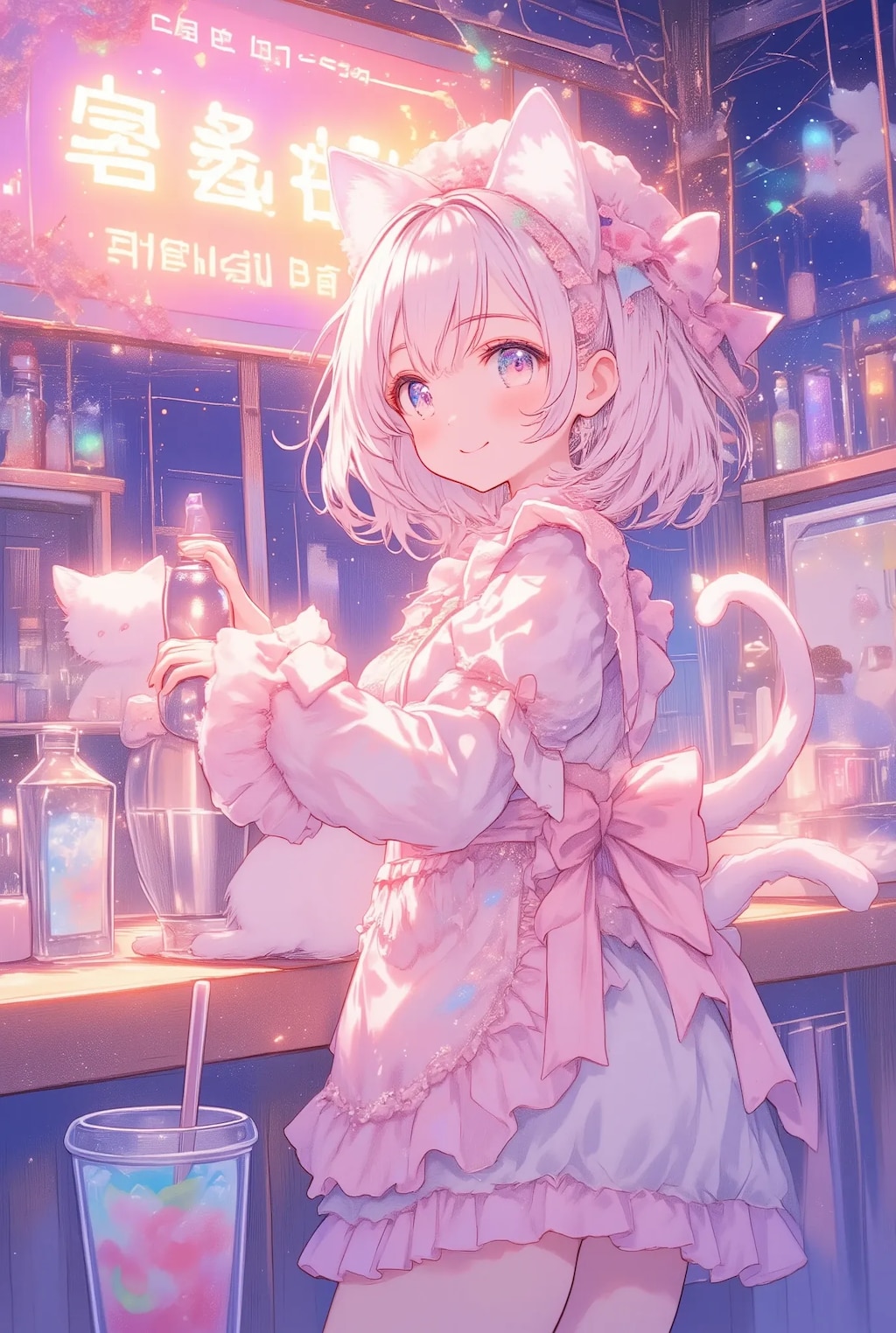フリフリねこちゃんバー