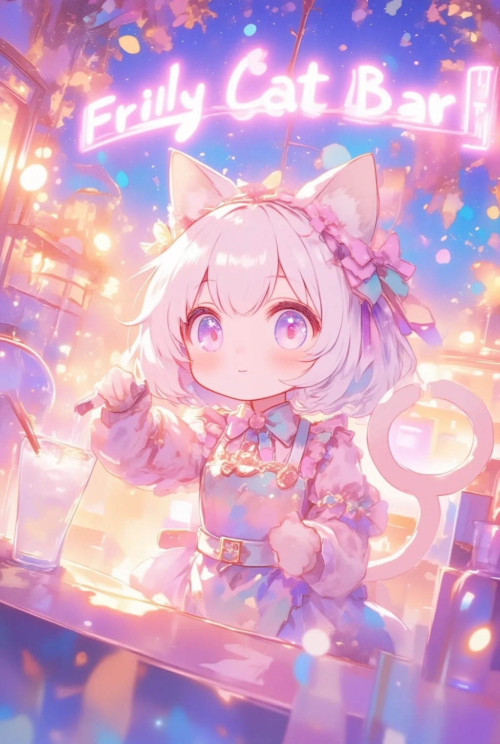 フリフリねこちゃんバー