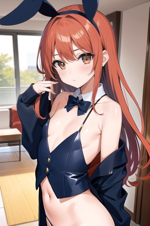 茶色い髪のうさぎさん