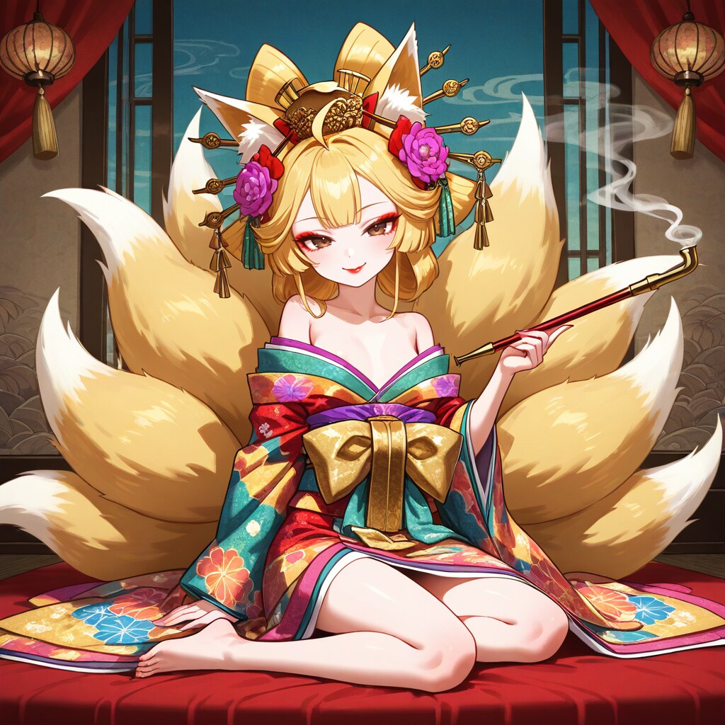 花魁狐っ娘 | の人気AIイラスト・グラビア