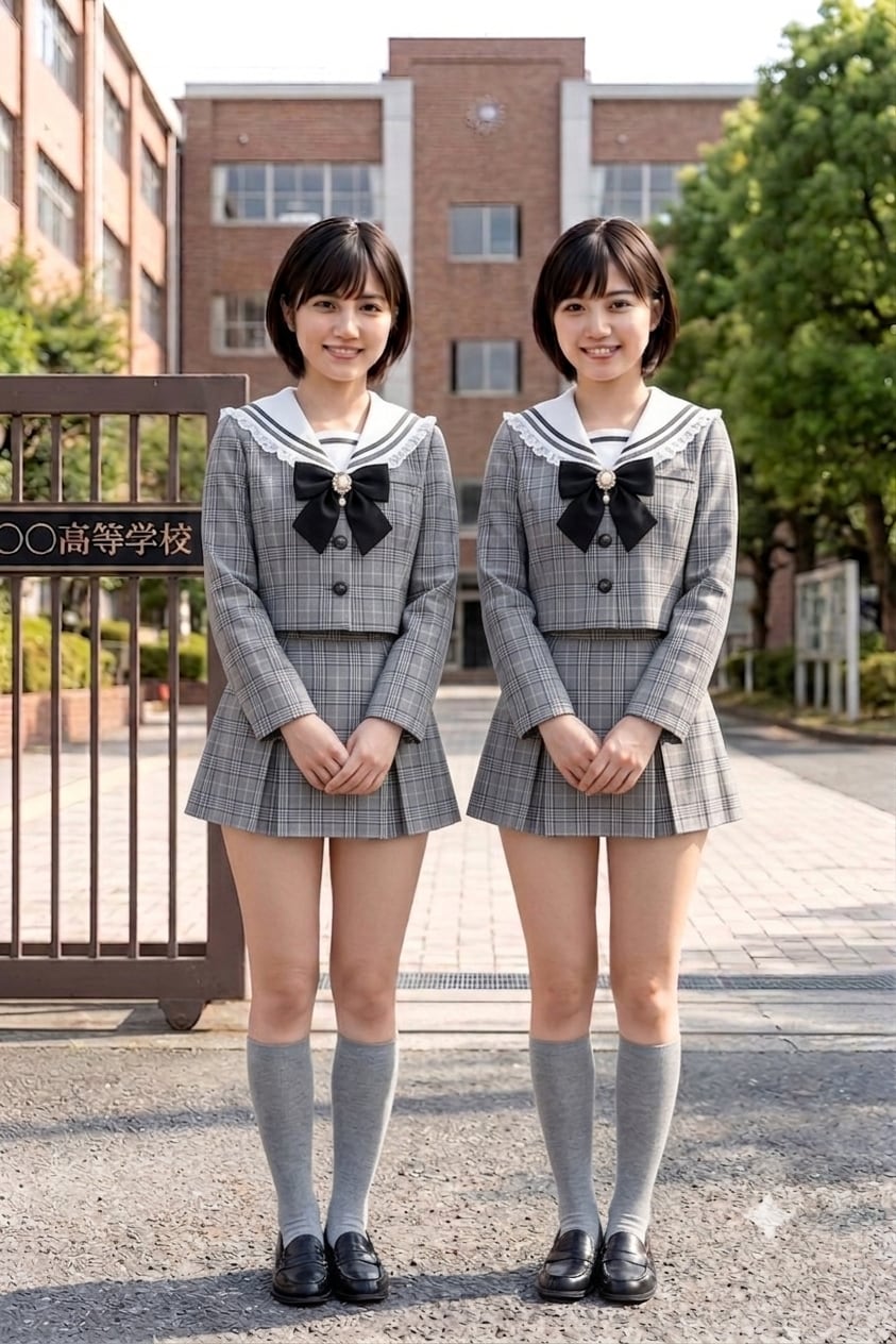 こんな制服の学校に通いたかった😭
