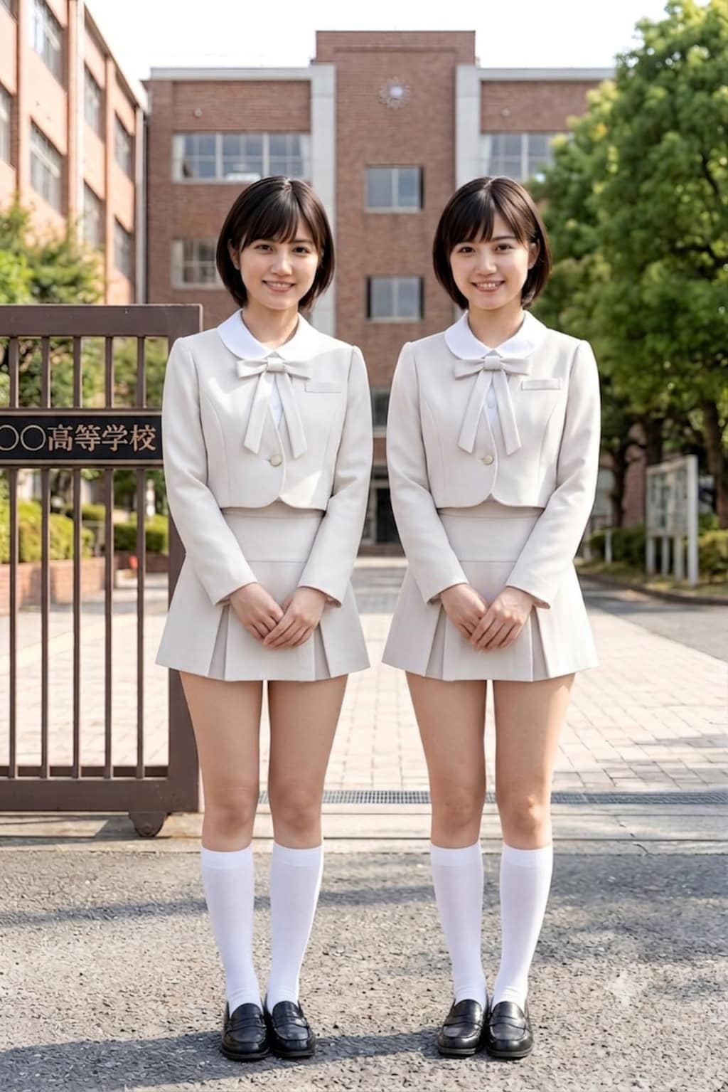 こんな制服の学校に通いたかった😭