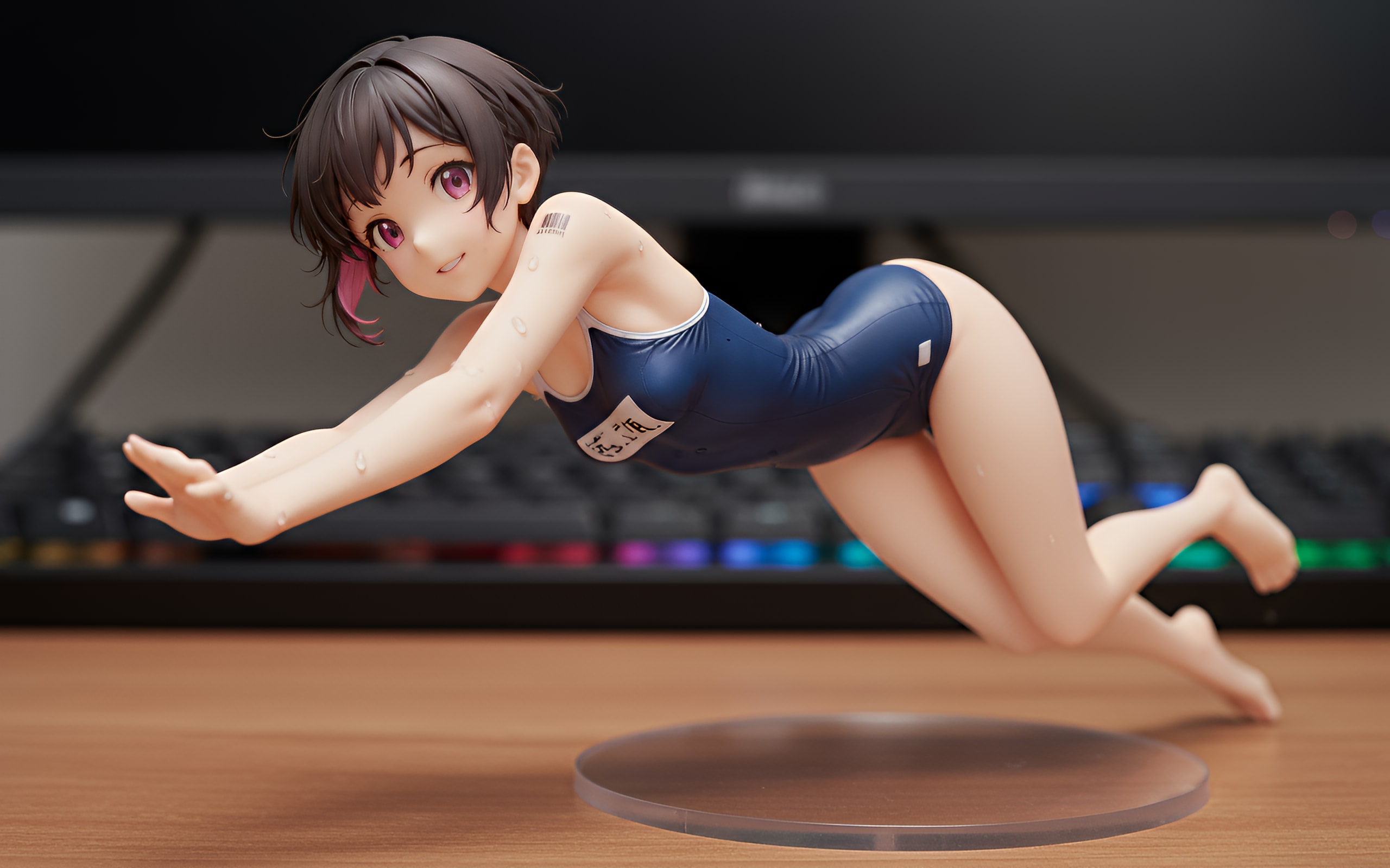 空中遊泳スク水ちゃん