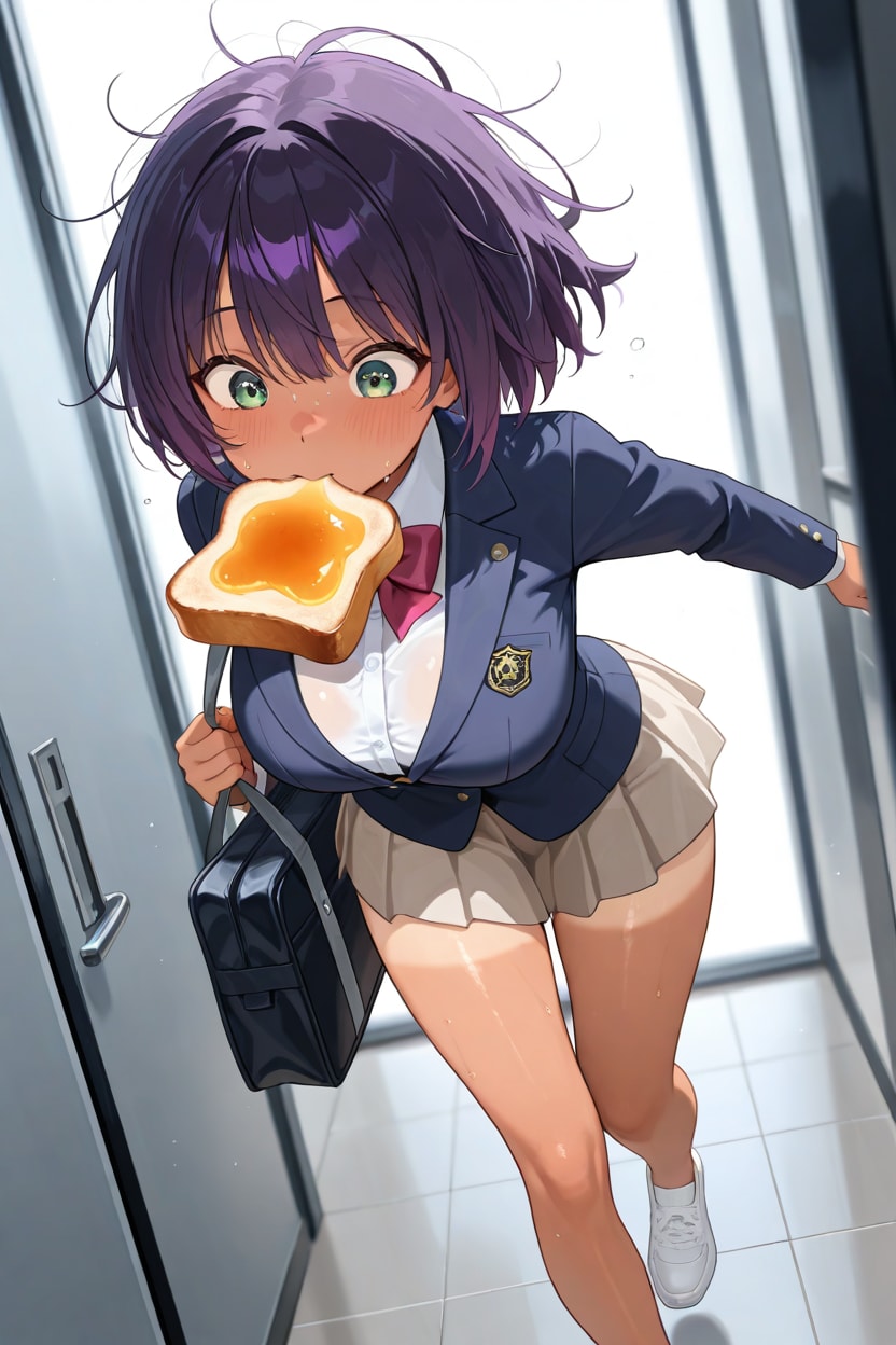 とある日曜日、遅刻しそうな日焼けっ子