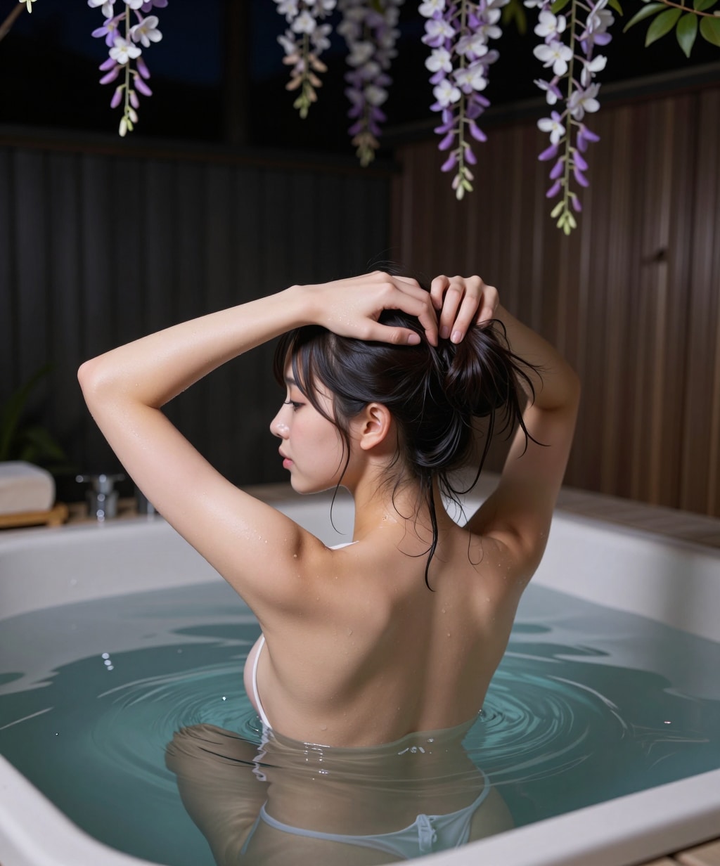 藤の露天風呂