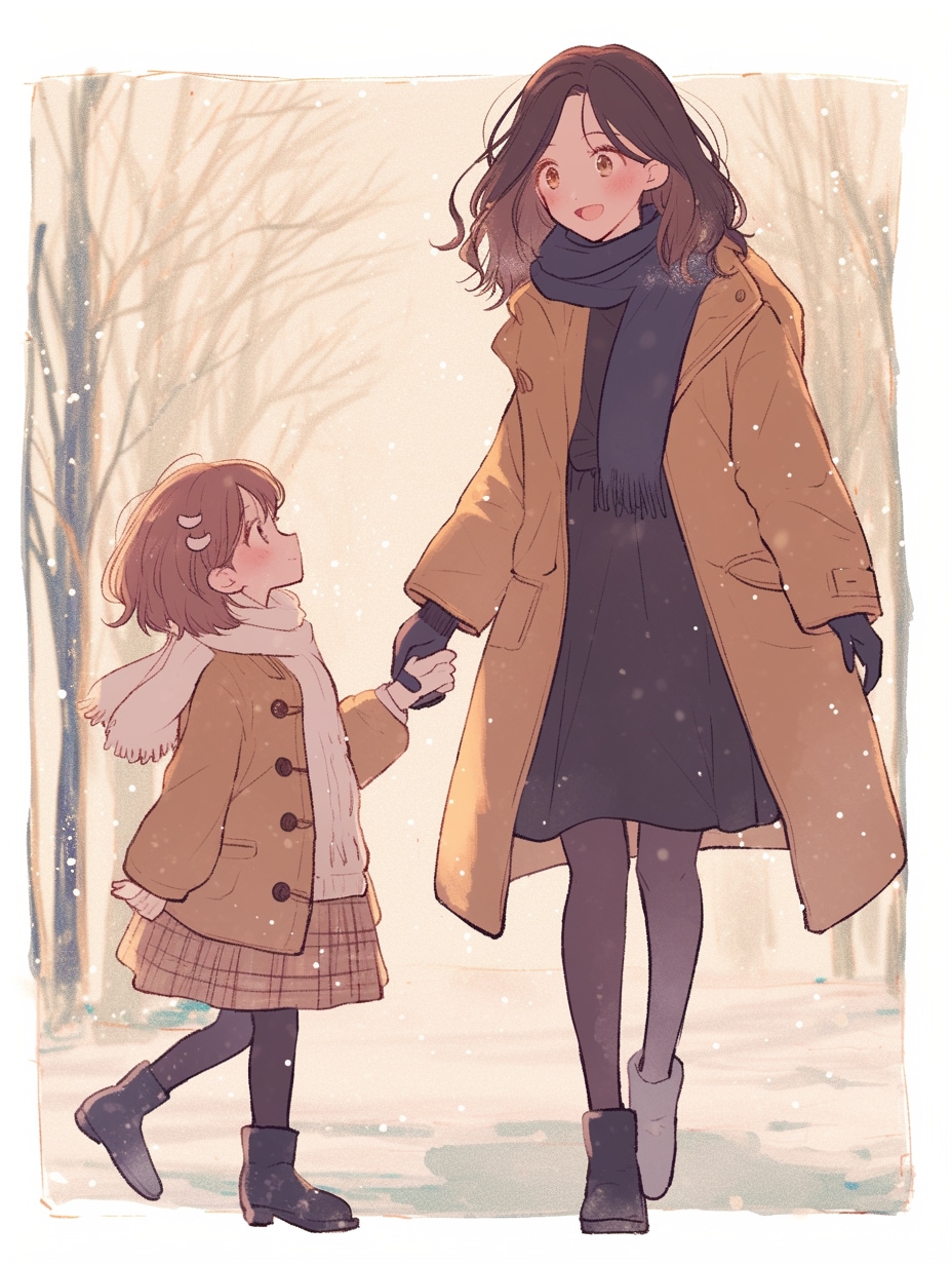 母と娘218 | の人気AIイラスト・グラビア