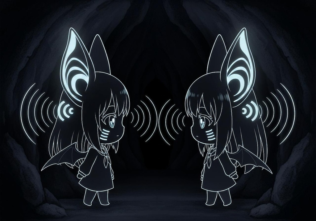 暗闇でも超音波でモノが視える能力