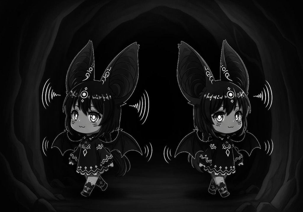 暗闇でも超音波でモノが視える能力