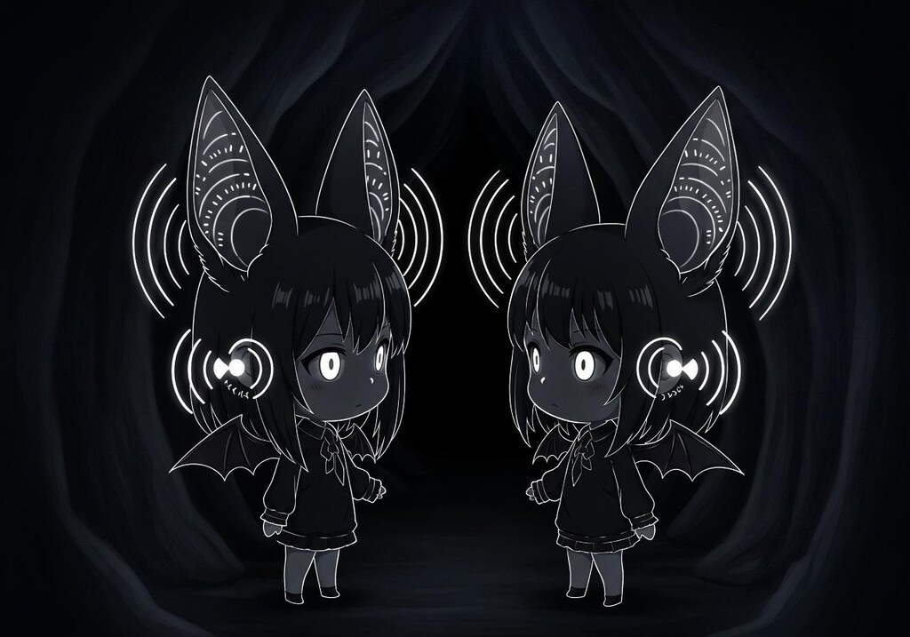 暗闇でも超音波でモノが視える能力