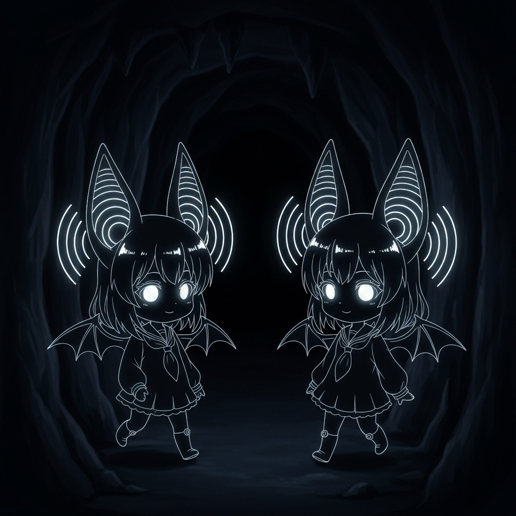 暗闇でも超音波でモノが視える能力