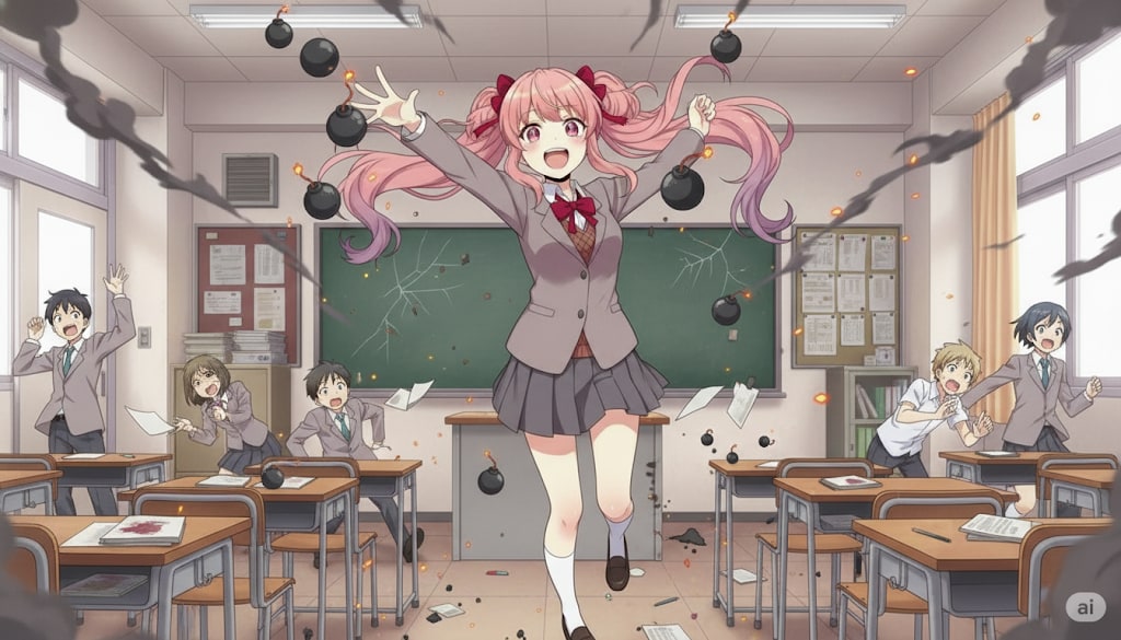 転校生は爆弾娘 | の人気AIイラスト・グラビア