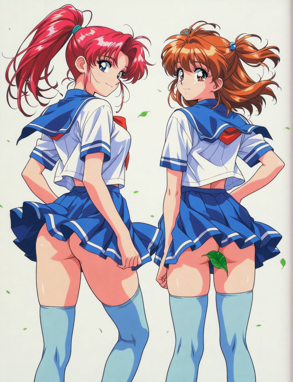 ノーパン制服の女の子