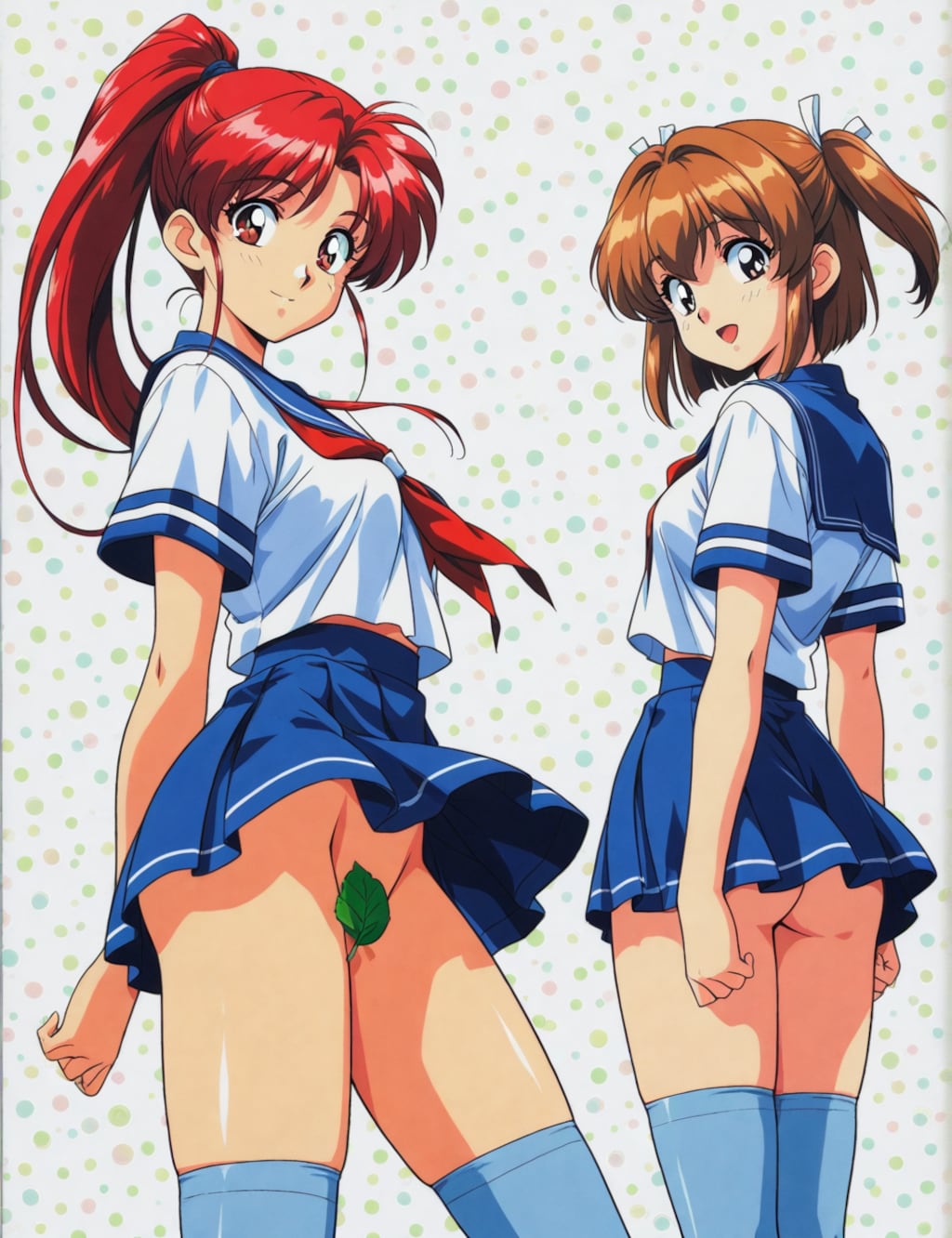 ノーパン制服の女の子
