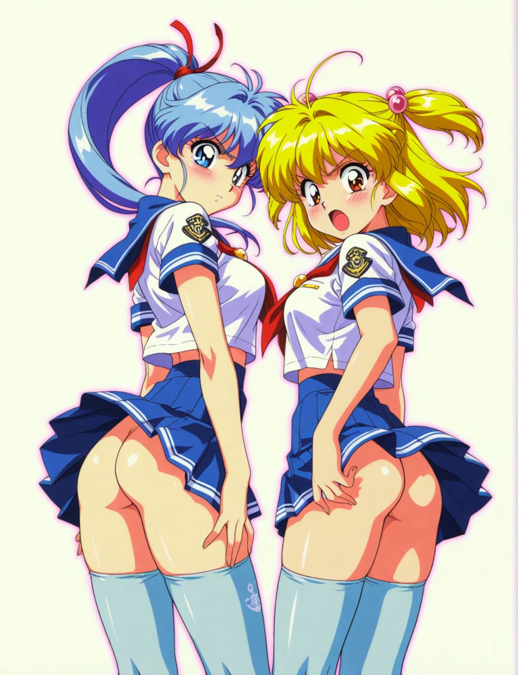 ノーパン制服の女の子
