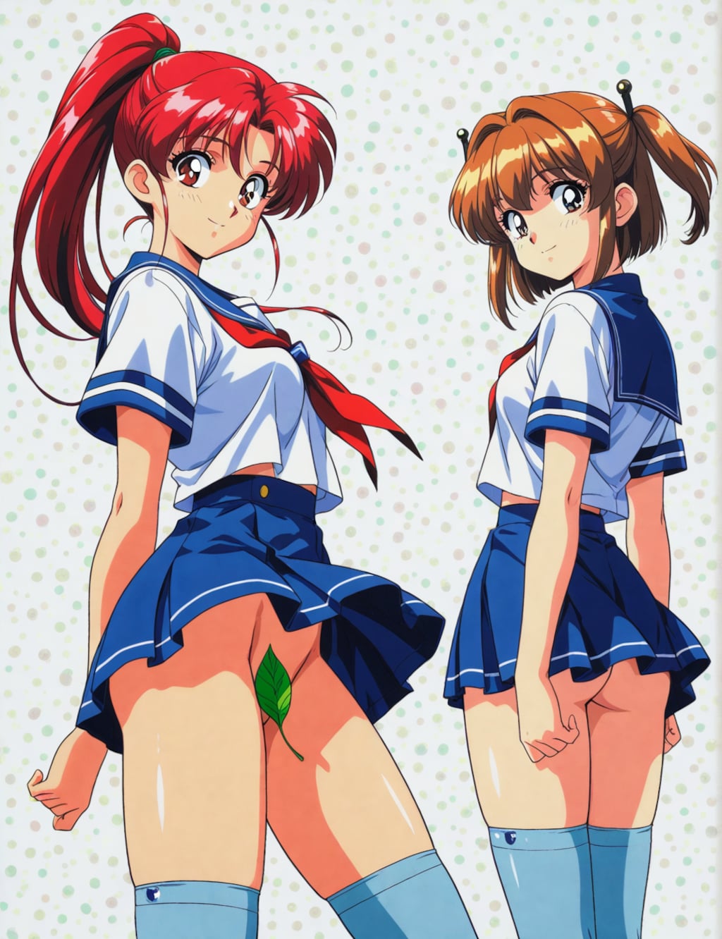 ノーパン制服の女の子