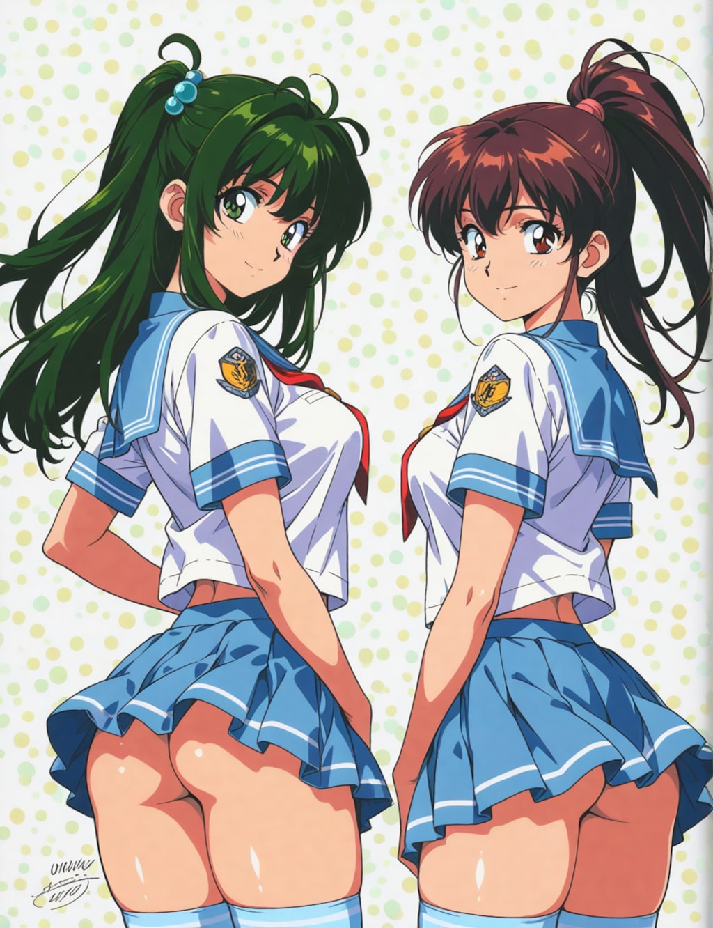 ノーパン制服の女の子