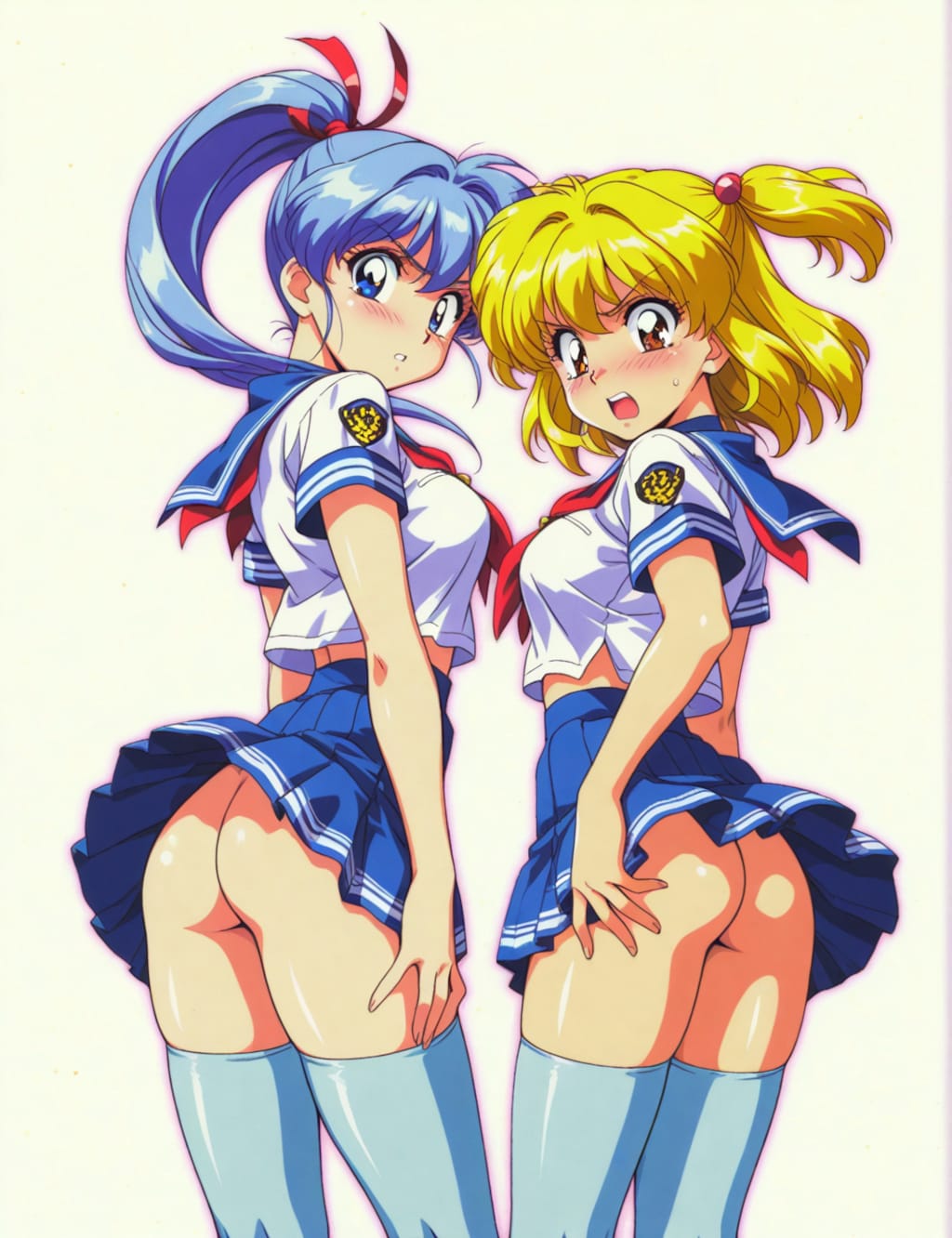 ノーパン制服の女の子