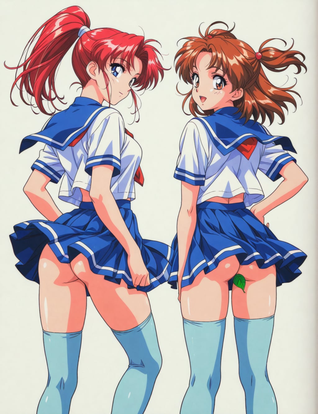 ノーパン制服の女の子