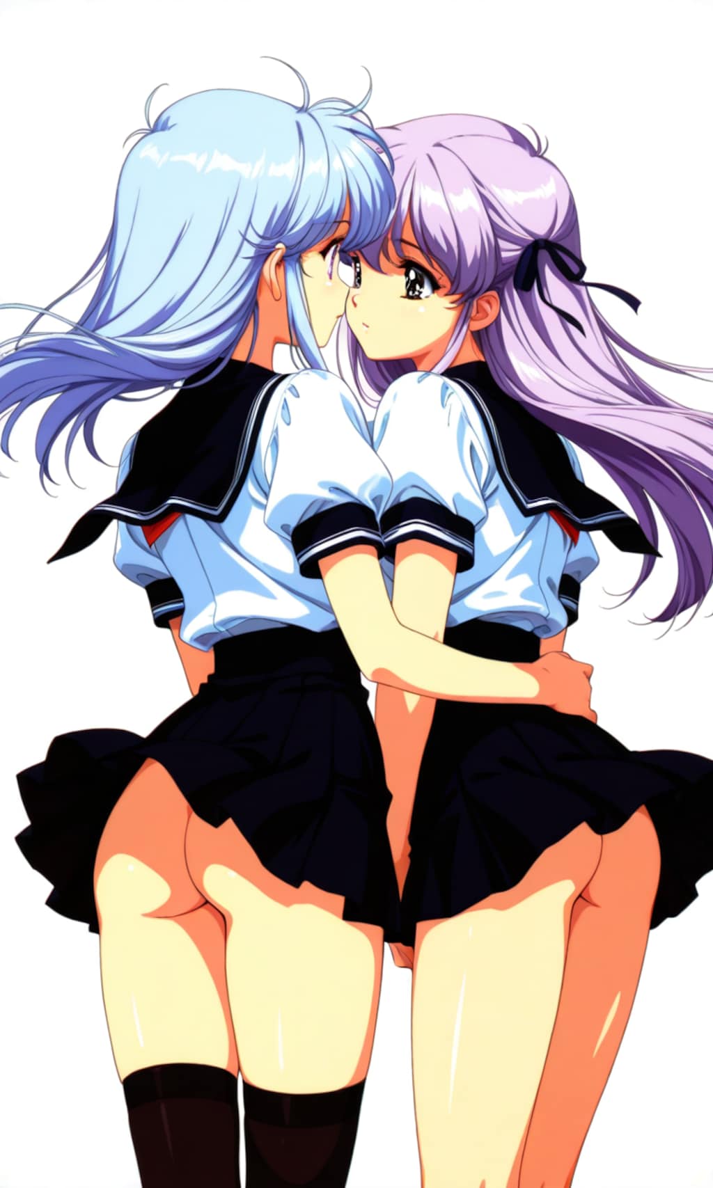 ノーパン制服の女の子
