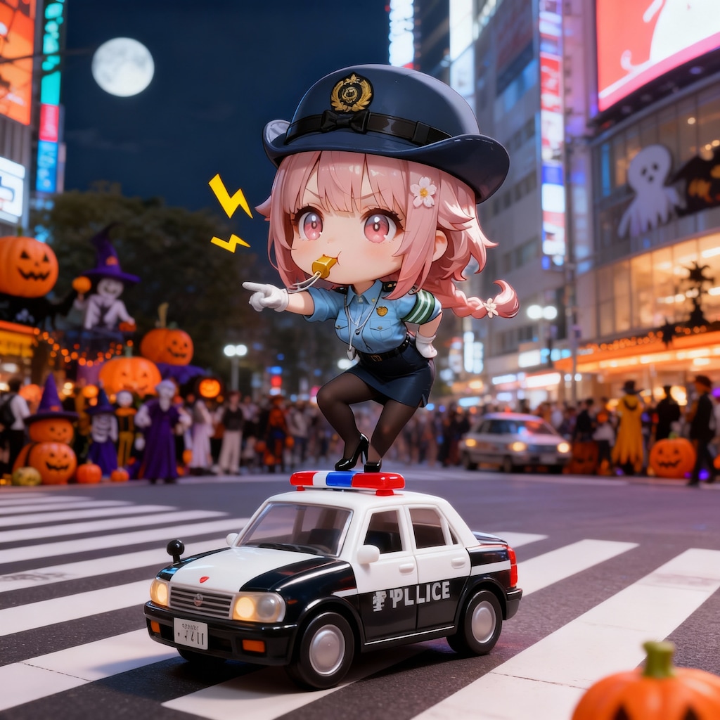 ハロウィン交通整理