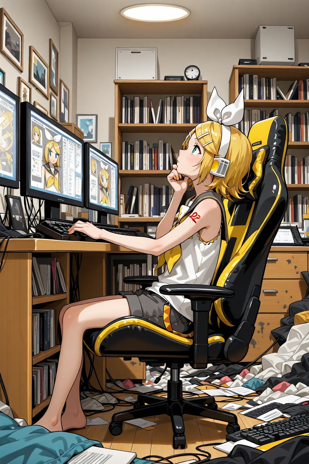 鏡音リン９６ | の人気AIイラスト・グラビア