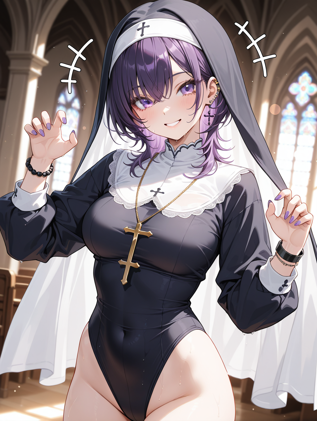 修道服xレオタード #霊崎みやび