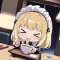 🌙眠れぬ夜の深夜食堂🌙〜おうどんいただく系メイドちゃん〜 5枚目