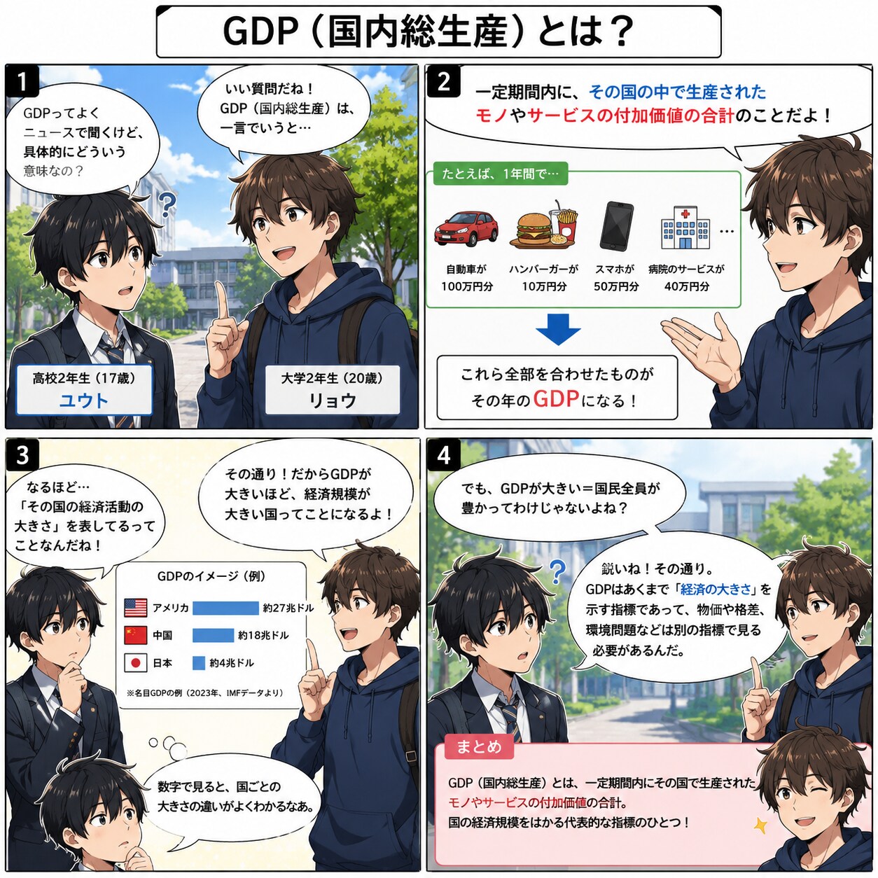「GDP(国内総生産)」とは？