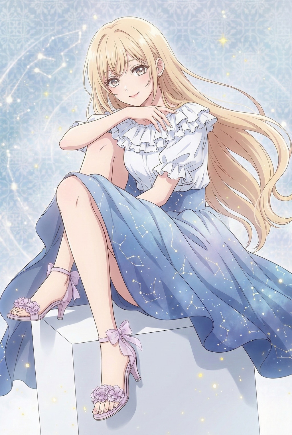 星屑の裙に座する金