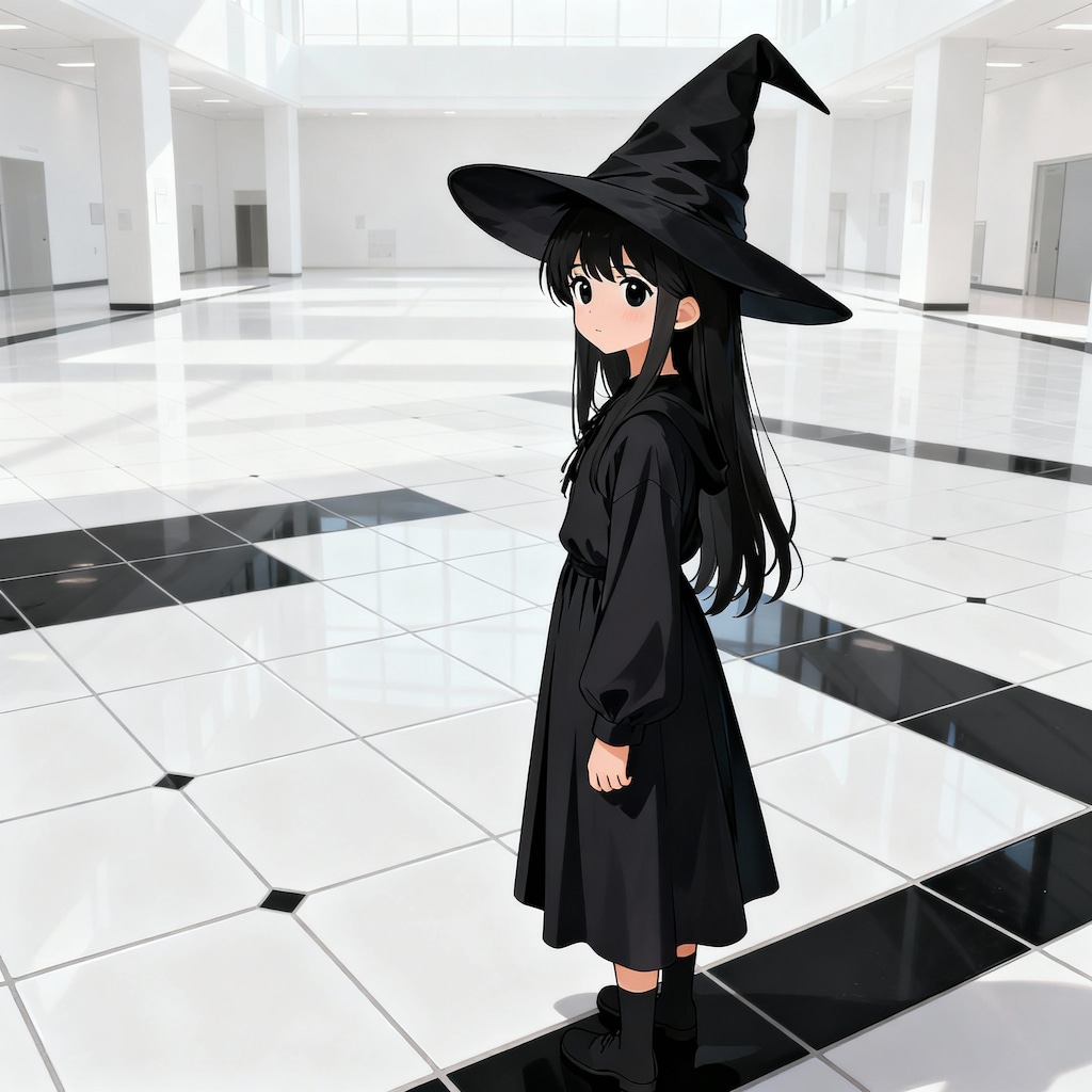 待機中にコスプレしてる女の子