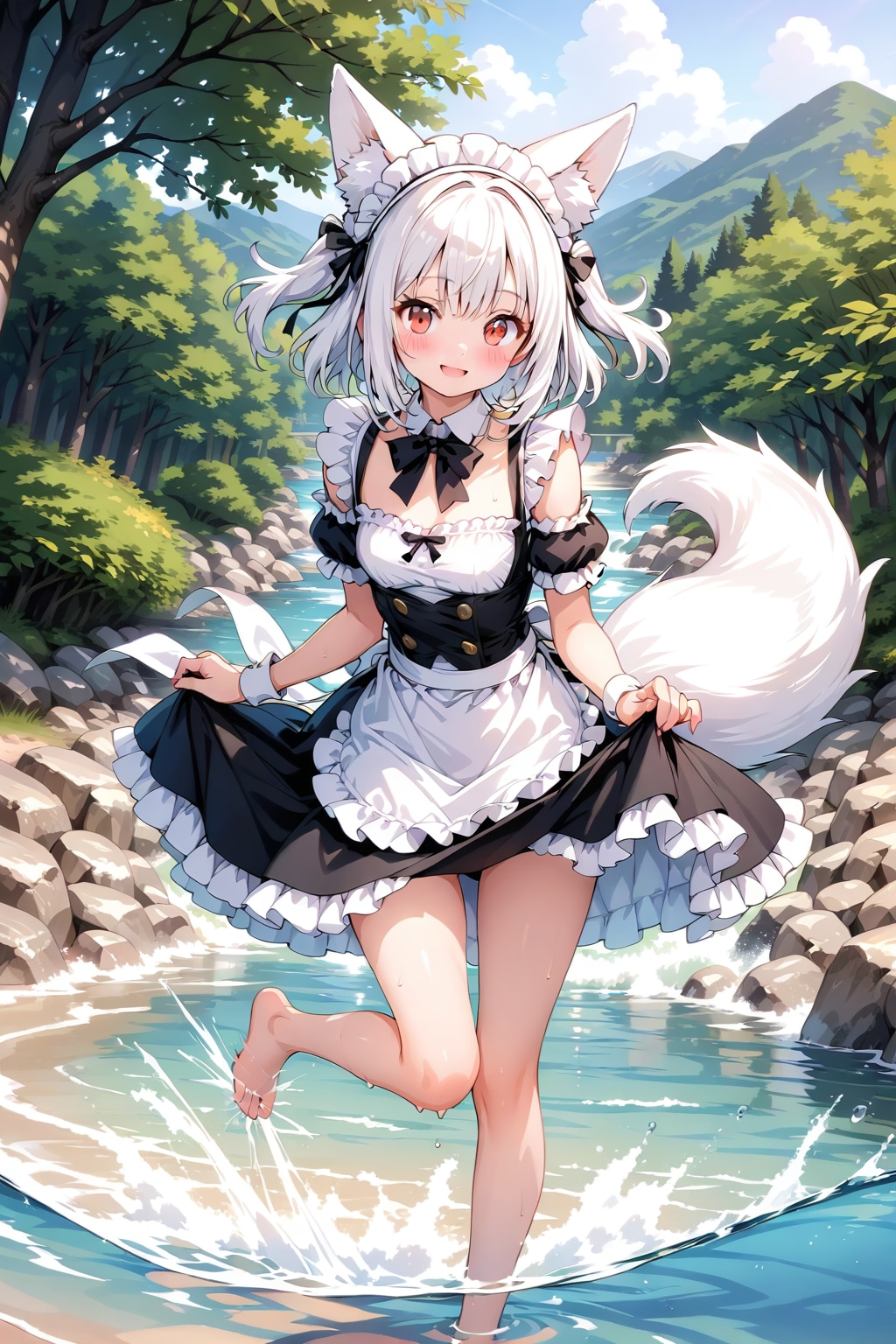 川遊び