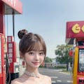 ガソリンスタンドの看板娘 5枚目