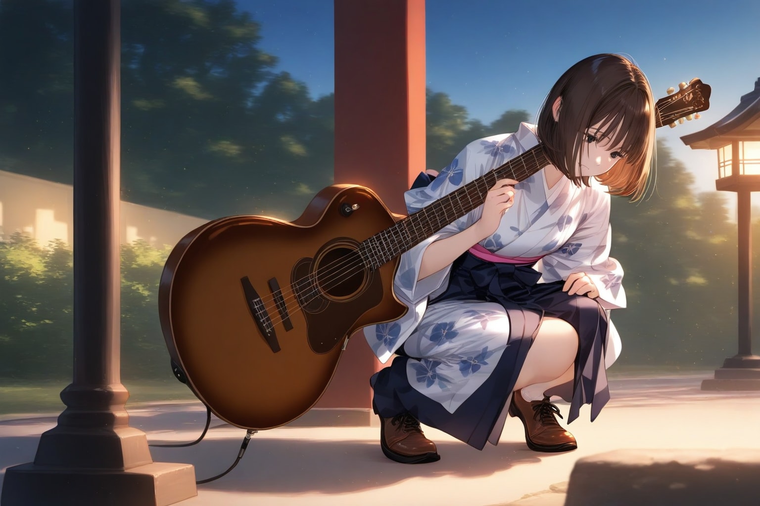 うちのバンドのイカれたメンバー紹介！箸より重いものを持ったことが無いお嬢様！まだ会場入りしてない志乃！(びょいーん） | の人気AIイラスト・グラビア