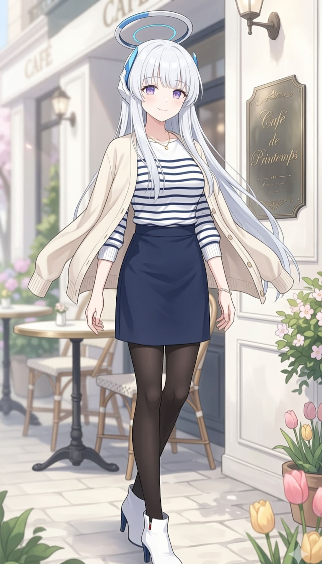 春の街角×ボーダーファッション【2/3】