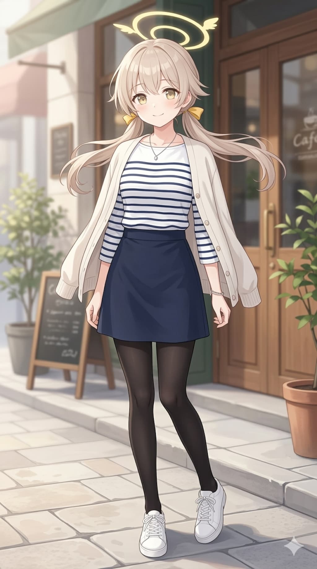 春の街角×ボーダーファッション【2/3】