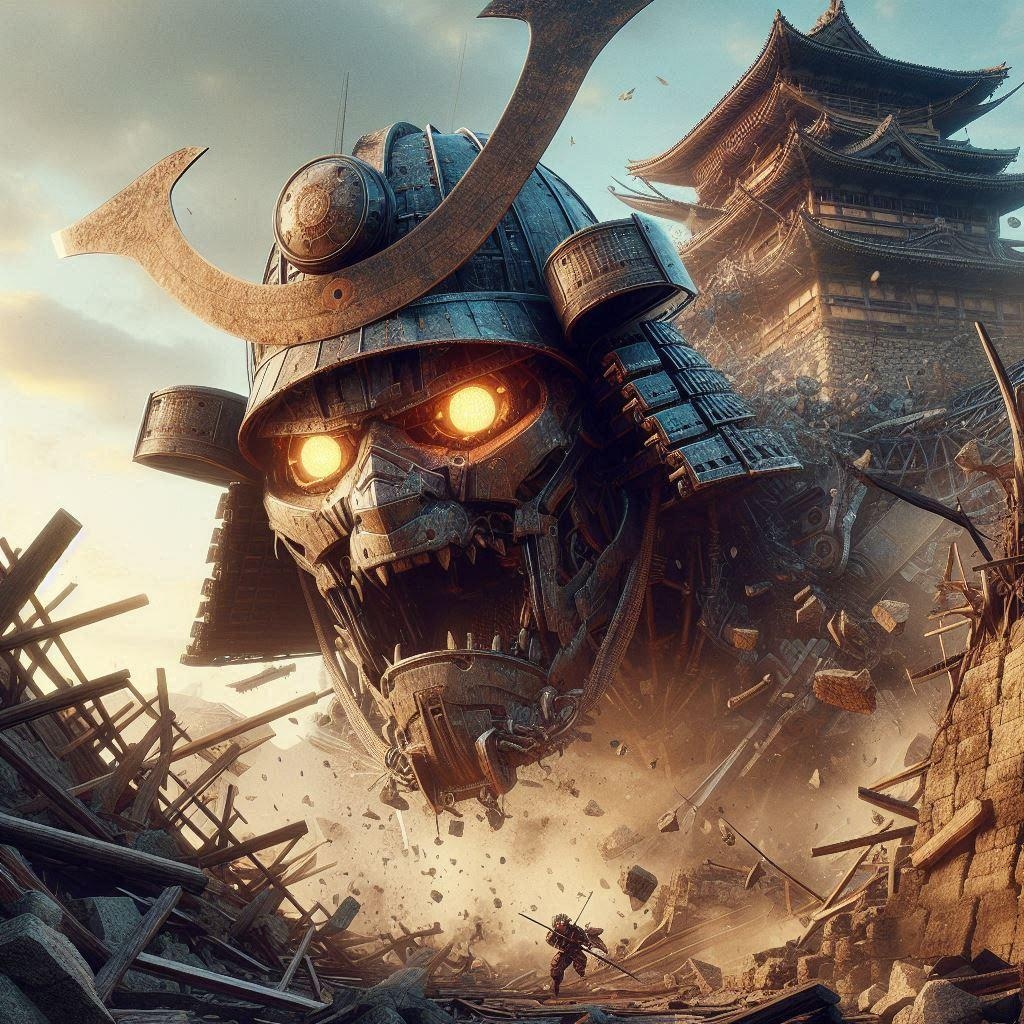 城主専用巨大甲冑『超武神』、出陣！！！
