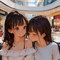 百合中学生、肩にキス 2枚目