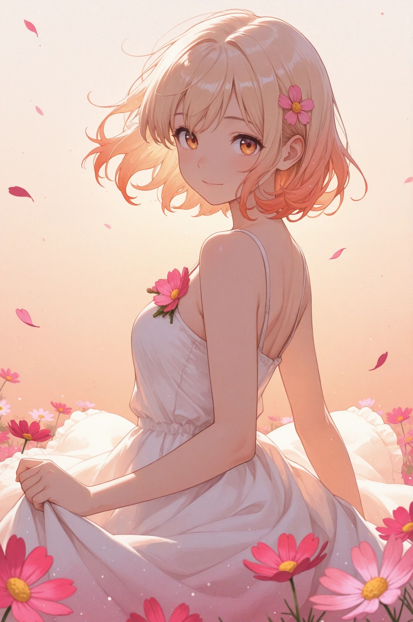 秋桜と舞う | の人気AIイラスト・グラビア