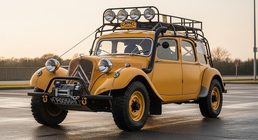 シトロエンセダンキャメルトロフィー仕様