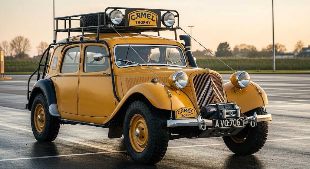 シトロエンセダンキャメルトロフィー仕様