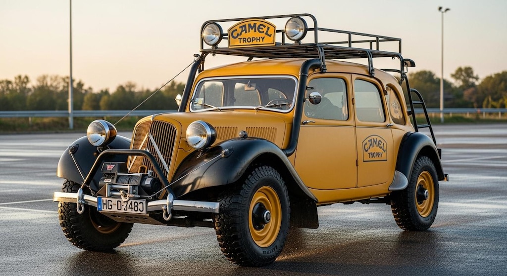 シトロエンセダンキャメルトロフィー仕様