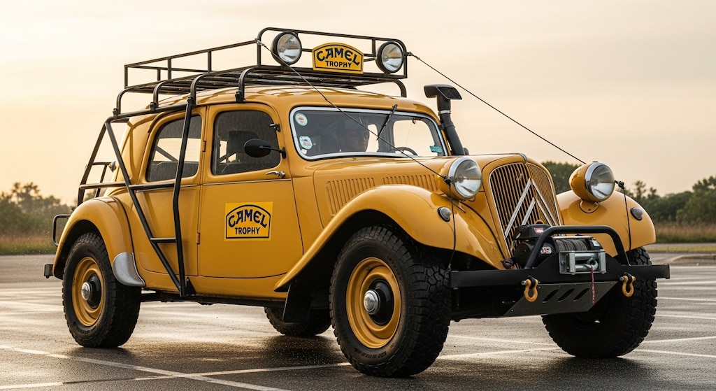 シトロエンセダンキャメルトロフィー仕様